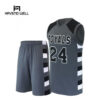 Stylish custom basketball uniform for team players.