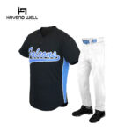 Custom baseball uniform with team logo.