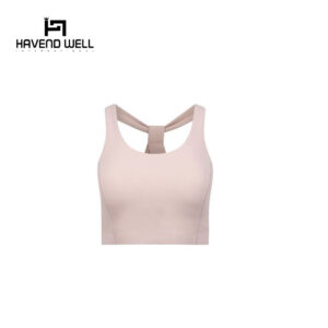 High-quality medium impact sports bra with a racerback design.