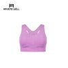 Medium impact sports bra with racerback design.