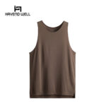 Personalized sleeveless tank tops for gym & sports