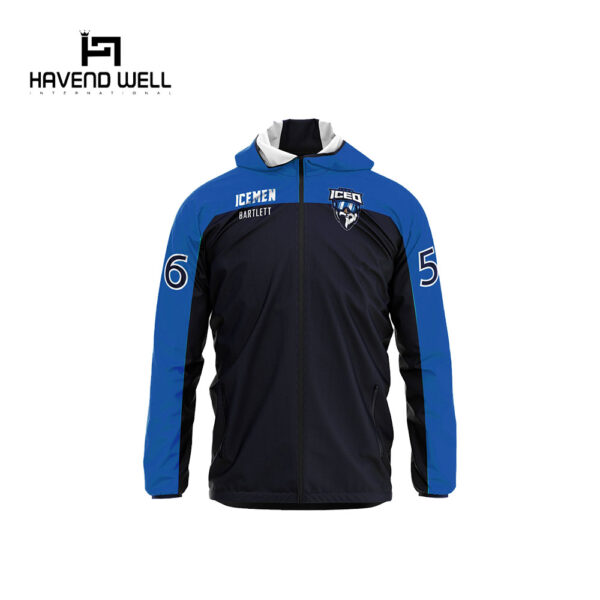 Custom jackets with embroidered logos for teams