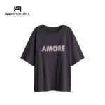 Custom embroidered T-shirts with logo stitching