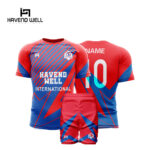 Professional football uniforms with custom logos and durable fabric