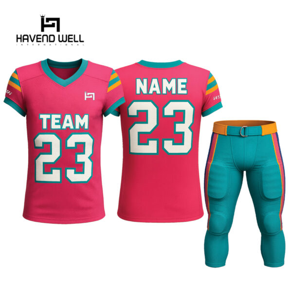 Custom American football team uniforms